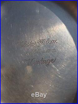 Silverplate Punchbowl Set VINTAGE Grape Pattern Webster Wilcox / International