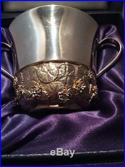 Stuart Devlin Prince William Royal Christening Porringer Silver Gilt Cup Vintage