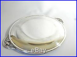 Stunning LARGE Vintage Fina Sterling Solid Silver Drinks Tea Tray Serving Plate