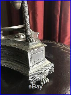 Superb Vintage Silver Plate Epergne Vase Table Centre Piece Stunning Piece