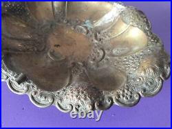 Superb Vintage Silver Plate Sweet Dish Fruit Bowl. Nuts. Welbeck