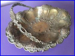 Superb Vintage Silver Plate Sweet Dish Fruit Bowl. Nuts. Welbeck