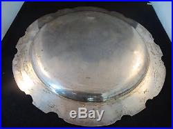 Tiffany & Co. Vintage Antique 13 Sterling Silver Scalloped Platter