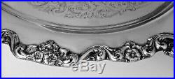 Towle Grand Duchess Silver Plate Footed Huge Waiter Tray 30X20 Vintage Elegant