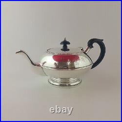 Traditional Vintage Silver Plated Teapot, Coffee Pot Milk Pot & Sugar Bowl 773