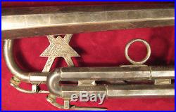 Trumpet Sinfonia Symphony Alberto company Weltklang German silver plate VTG