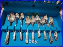 Tudor Plate By Oneida, Vintage Silverware, 60 Pieces Pre-owned, Original Box