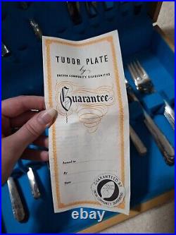 Tudor Plate By Oneida, Vintage Silverware, 60 Pieces Pre-owned, Original Box