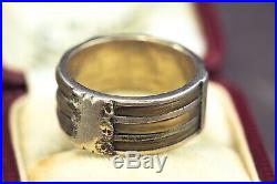 Unusual Antique English Silver Plated Genuine Grand Tour Elephant Hair Band Ring