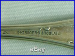 Vintage 1847 Rogers Bros. Grape Flatware, Xs Triple Silver Plate, 68 Pieces