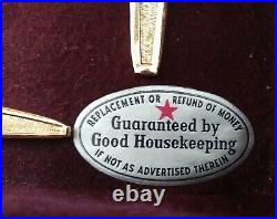 VINTAGE 60 Piece GOLD Silverware Good Housekeeping With Original Box Japan/Custom