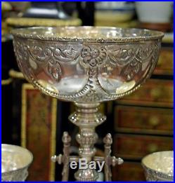 Vintage Andrea By Sadek Silver Plate Centerpiece Epergne Compote Bowl Vase