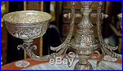 Vintage Andrea By Sadek Silver Plate Centerpiece Epergne Compote Bowl Vase