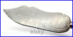 VINTAGE Hallmarked Silver Plate / Faux Pearl Handle Cake Knife