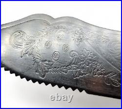 VINTAGE Hallmarked Silver Plate / Faux Pearl Handle Cake Knife