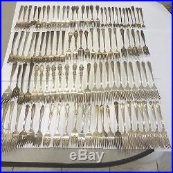 Vintage Lot 100 Piece Assorted Forks Fancy Silver Plate Flatware Pieces