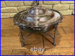 VINTAGE Londsdale SILVER Plate Poston Products CHAFING WARMER DISH SERVING SET