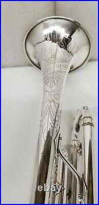 VINTAGE MADE IN ELKHART Bb TRUMPET SILVER PLATED FINISH