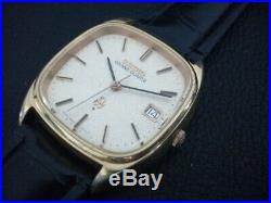 VINTAGE SEIKO GRAND QUARTZ SILVER DIAL YELLOW GOLD PLATED CASE FROM 70's