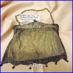 VINTAGE STERLING SILVER LOT OF 4 MESH PURSES Great Condition
