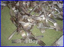 VINTAGE Silver Plate Flatware Forks Craft Lot 427 Pieces