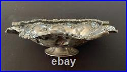 VINTAGE Silver Plate Handled Fruit Bowl/Bridal Basket Marked- 651