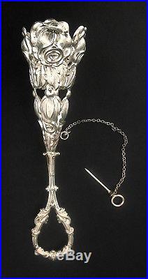 VINTAGE Silverplate Art Nouveau Repousse TUSSIE MUSSIE TUSSY MUSSY