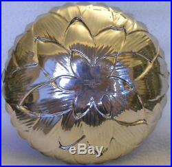 VINTAGE TIFFANY & Co MAKERS STERLING SILVER LOTUS FLOWER PLATE DISH 110.1g 2522s