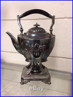 VINTAGE TIFFANY & Co Silver Soldered Tea Pot & BURNER Elegant Exquisite L@@K