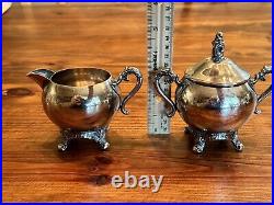 VIntage Silver on Copper Tea Set