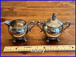 VIntage Silver on Copper Tea Set