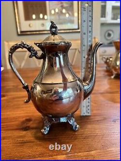 VIntage Silver on Copper Tea Set