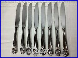 VTG 1847 Roger Bros 52 pc Eternally Yours Silver Plate Flatware 8 Place Setting