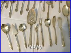 VTG 1847 Rogers Bros 57 pc Silverplated Flatware Set