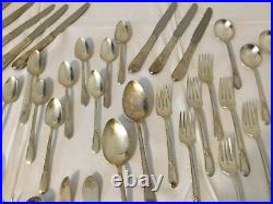 VTG 1847 Rogers Bros 57 pc Silverplated Flatware Set