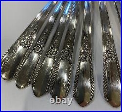 VTG 49 Piece Set 1941 Pendant Pattern Silverplate Flatware SL & GH Rogers Oneida