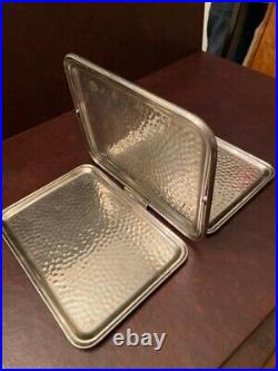 VTG Art Deco Silver Plated Foldable Tray Leo Schlesinger Co. New York City 1928