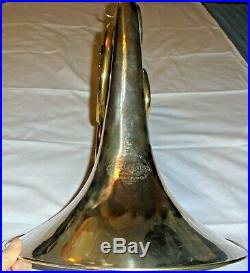 VTG Carl Geyer Schmidt Model Dbl French Horn Silver & Gold Plating 1930s