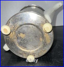 VTG WMF German Art Deco Bauhaus Hammered Silverplate Coffee/ Teapot, 1,0L /D. R. P