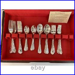 VTG Wm Rogers & Son Silver Plated Flatware 8 Settings Bridgerton Core 7297