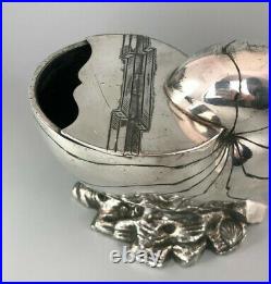 Victorian Silver Plated Nautilus Shell Spoon Warmer Atkin Brothers c1853 GFZX