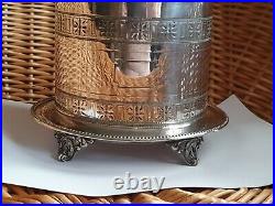 Victorian Silver Plated Pierced Biscuit Box By James Dixon & Sons EPBM