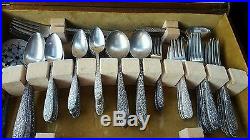 Vintage 102 PC NATIONAL SILVER CO. AA and AA+ NARCISSUS SILVERPLATE FLATWARE Set
