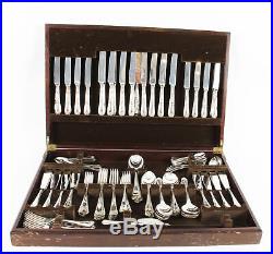 Vintage 12 Place Settings Sheffield 131 Piece Canteen Of Cutlery Mid 20c