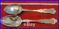 Vintage 1835 R Wallace Silverplate Cardinal Pattern 1907 Flatware Serving Spoons