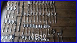 Vintage 1847 Rogers Bros Daffodil Silverplate Flatware Set EXCELLENT CONDITION