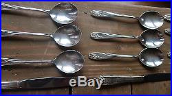 Vintage 1847 Rogers Bros Daffodil Silverplate Flatware Set EXCELLENT CONDITION