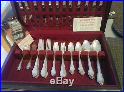 Vintage 1847 Rogers Bros'Remembrance' 12 Person Set Silverware 100 Years 65 pcs