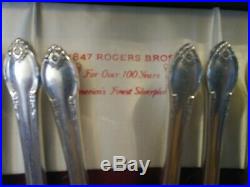 Vintage 1847 Rogers Bros'Remembrance' 12 Person Set Silverware 100 Years 65 pcs