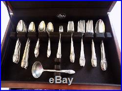 Vintage 1847 Rogers Bros. Silverware First Love Design 81 pieces withbox